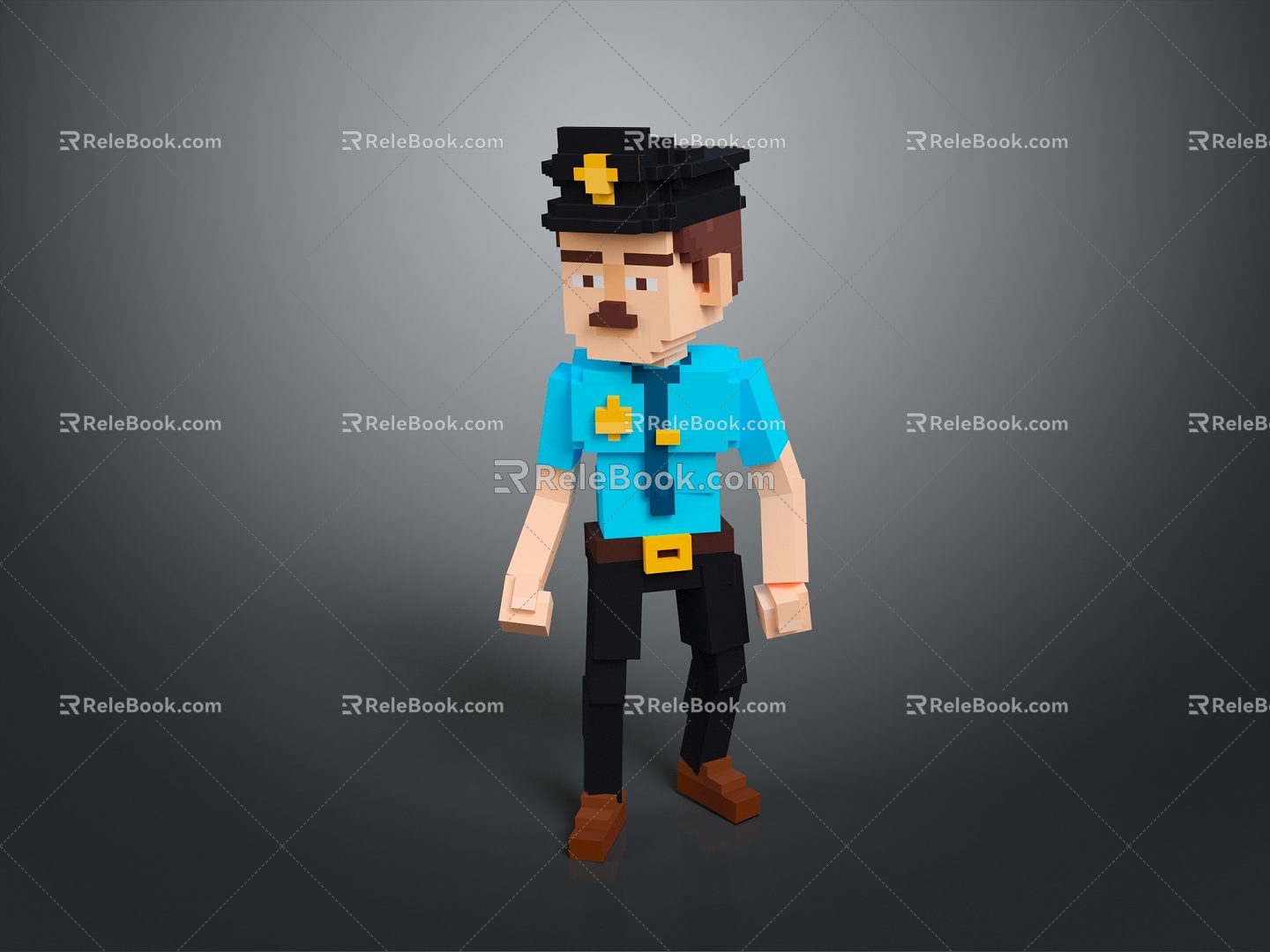 Police officers, civilian police, security, security, soldiers, soldiers, warrior figures 3d model