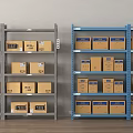 Modern Shelf Express Rack Storage Rack 3d model