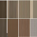 Vertical Striped Background Wall Design With Multiple Wood Tones And Textures For Interior Decor