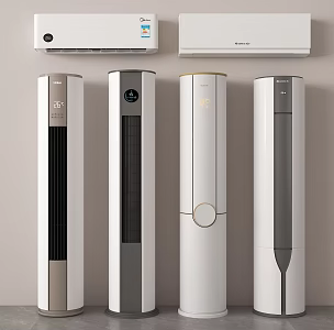 Vertical air conditioner wall-mounted air conditioner 3d model