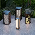 Outdoor Lights for Garden Landscape with Stylish Patterns and Standing Design in Outdoor