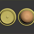 Firearm Bullet Cartridge With Shiny Golden Shell And Copper Top Design