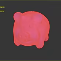 Cute Decorative Pink Piggy Bank for Saving Money with Glossy Surface