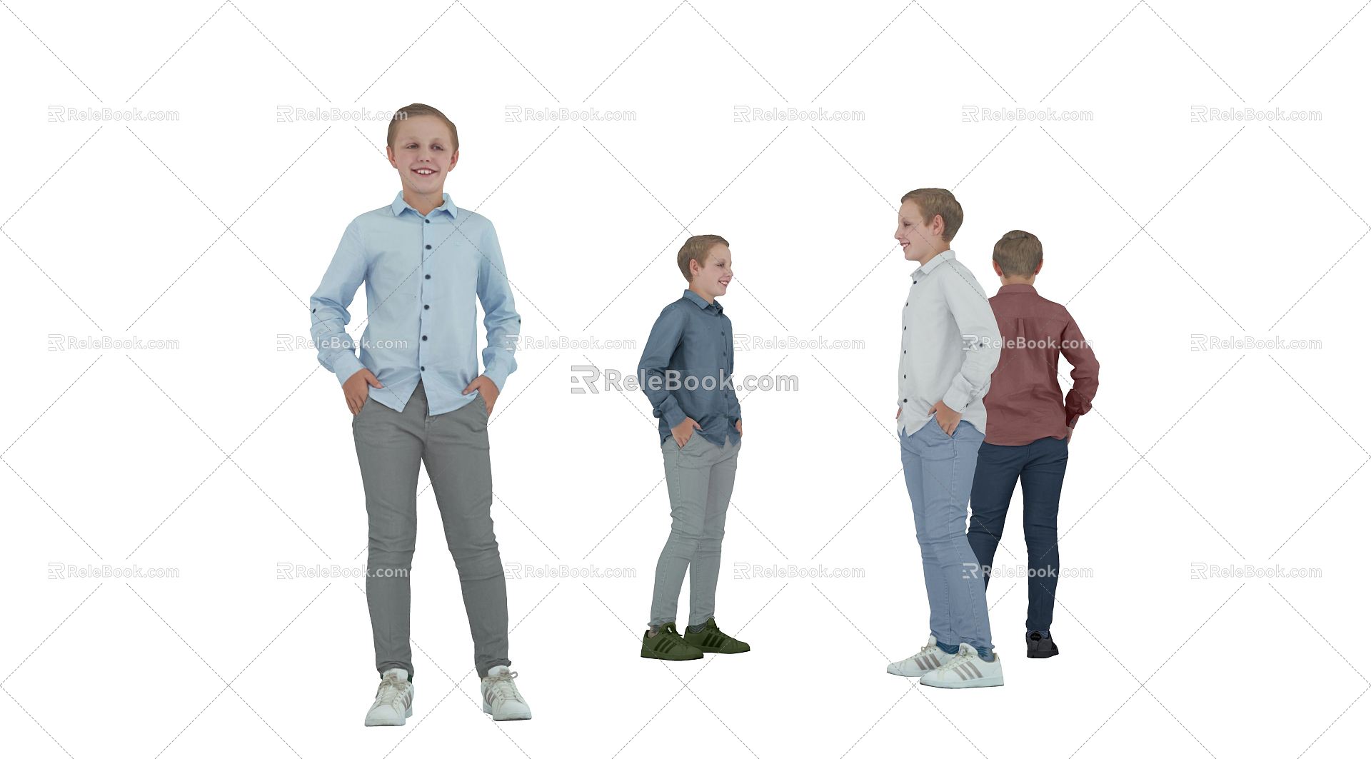 The Modern Boy 3d model