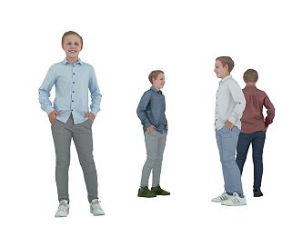 The Modern Boy 3d model