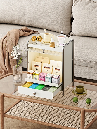 Living room snack storage shelf 3d model