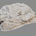 Natural Textured Rock Formation With Earthy Tones And Rough Surface Displayed On Gray Background