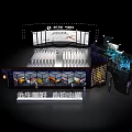 UBTech Intelligent Service Robots Exhibition Booth With Display Screens And Layout