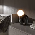 Decorative lamp table lamp minimalist table lamp decorations bedroom 3d model