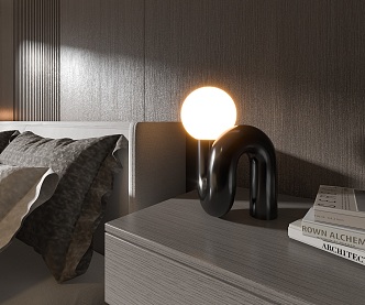 Decorative lamp table lamp minimalist table lamp decorations bedroom 3d model