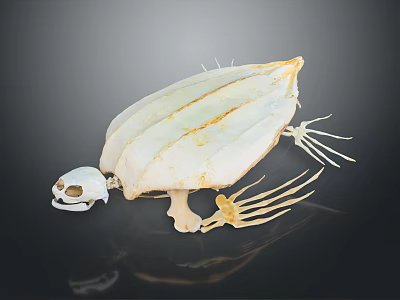 Detailed Medical Device Turtle Skeleton Model with Complete Structure for Educational Training 3d model