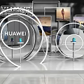 Huawei Exhibition Display Technology Display Suning Hall Interaction 3d model