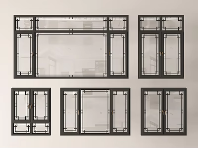 windows antique windows doors and windows casement windows bay windows 3d model