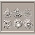 Decorative Ceiling Medallions With Various Ornate Patterns And Elegant Designs