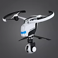 Smart Drone High Tech Sport Model With Rotors Landing Gear And Modern Structure