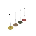 Modern Circular Pendant Lights With Glass Shades And Metal Frames For Contemporary Interior Design