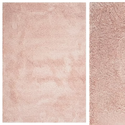 Pink Square Rug Featuring Soft Plush Texture and Modern Design for Home Decor 3d model