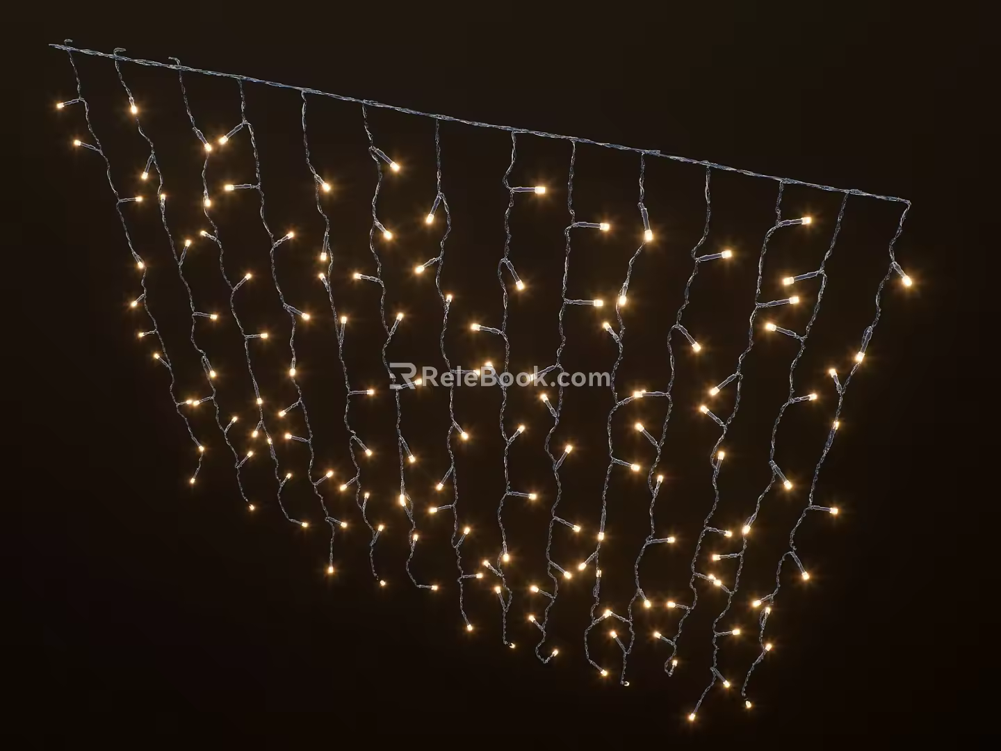 Modern neon night scene atmosphere lamp small lamp bead atmosphere lamp 3d model