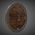 Game Shield Hand-drawn Shield Cartoon Shield Medieval Shield Western Shield Low Face Number Low Model Simple Model Game Sub-era Film and Television Level Super Realism 3d model