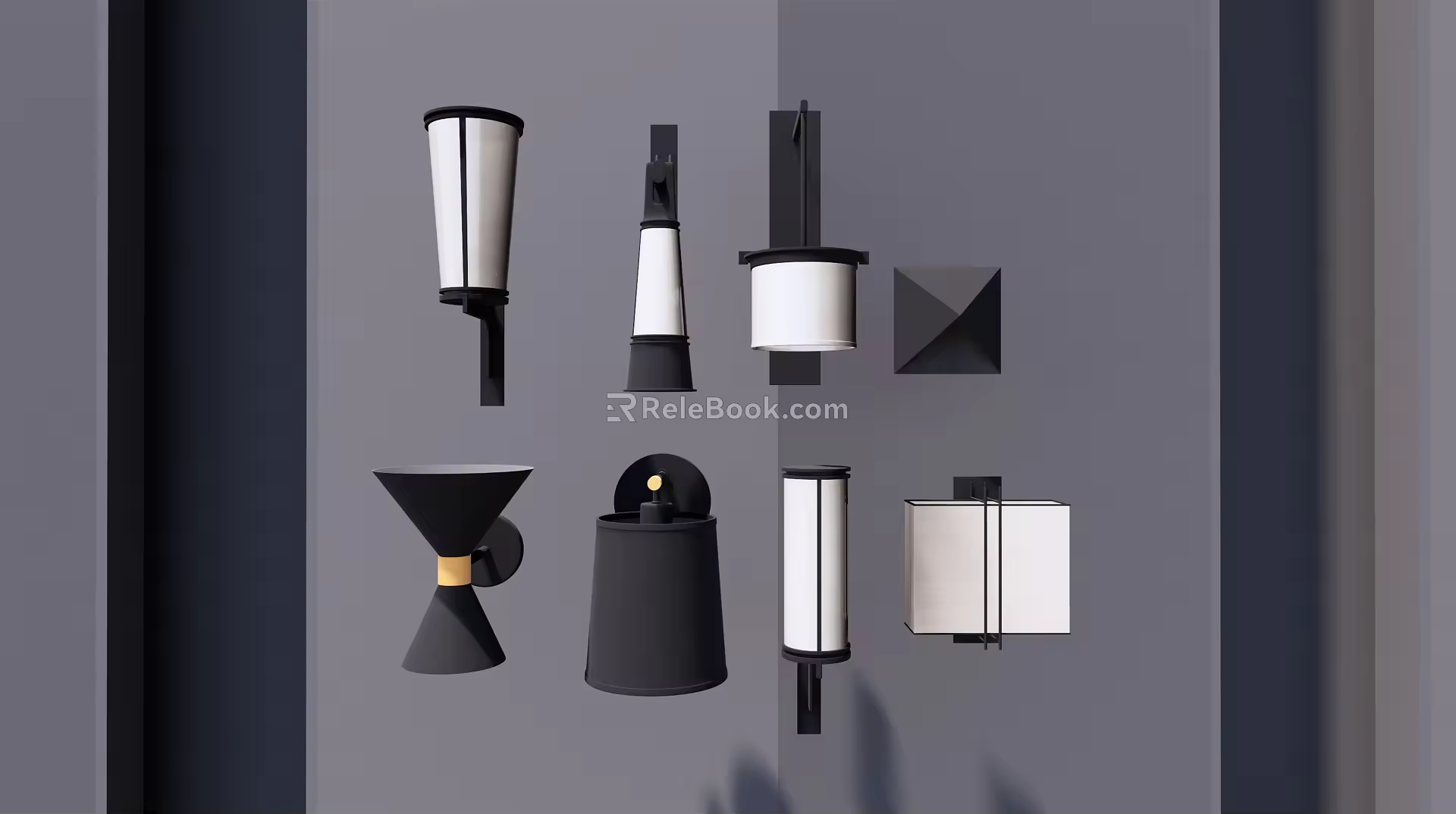 Modern wall lamp 3d model