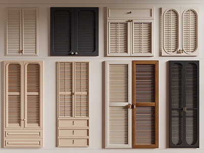 Blind door panel shutter door cabinet door shutter blinds model