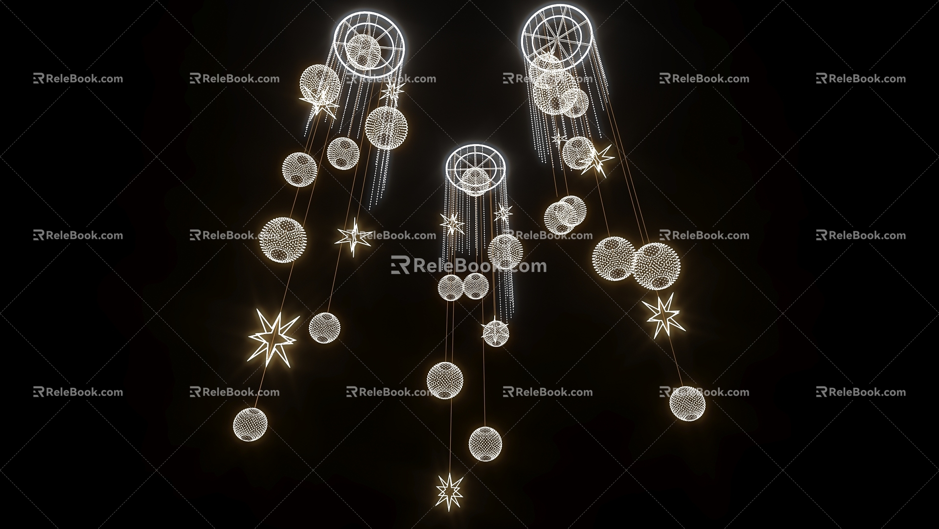 Atrium chandelier 3d model