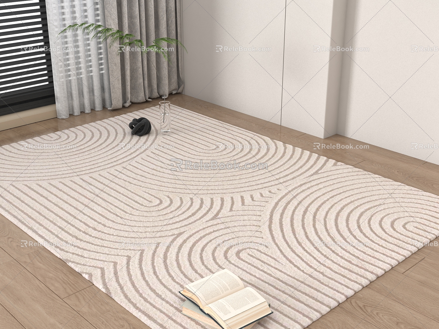 Modern Carpet Fabric 3d model