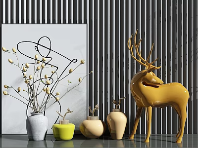 The modern ornaments 3d model