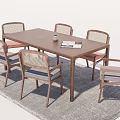 New Chinese Dining Table and Chair Combination 3d model