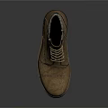 Brown Lace Up Ankle Boots For Daily Use With Durable Sole And Comfortable Design