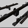 Wooden Playground Seesaw Equipment With Metal Parts And Springs For Kids
