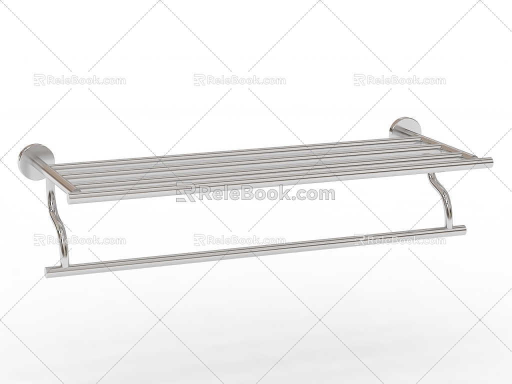 Modern Towel Bar 3d model