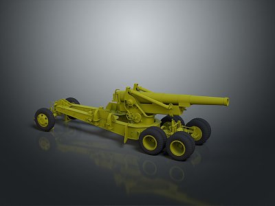 Artillery Gun Artillery Ship Gun Siege Gun Cannon Anti-aircraft Breaking Heavy Gun Heavy Gun model