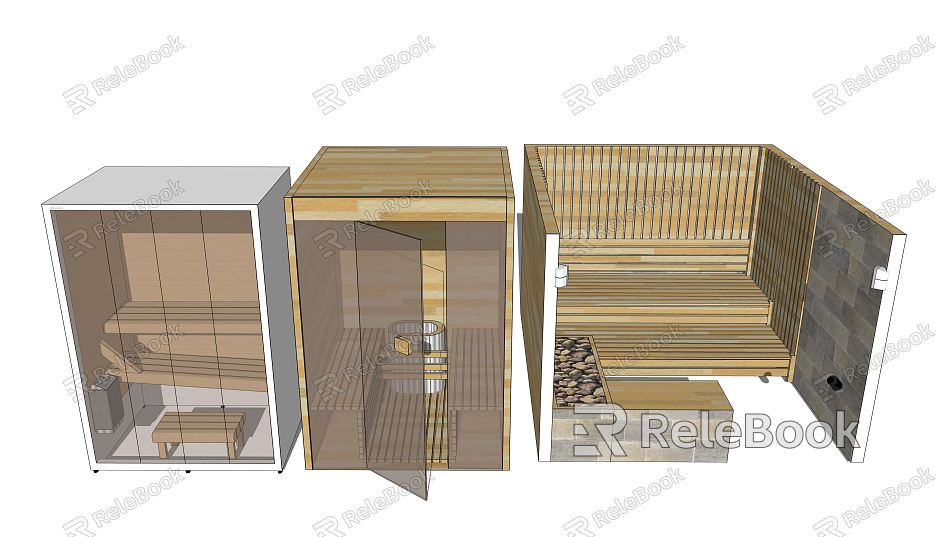 Modern Sauna Room model