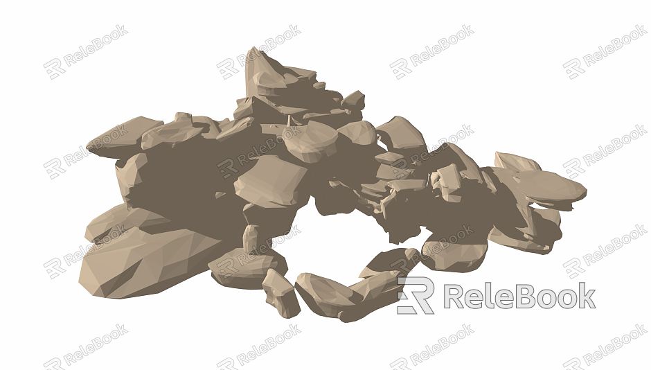 Modern stone rockery stone withered mountain stone sketch landscape stone model