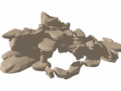 Modern stone rockery stone withered mountain stone sketch landscape stone model