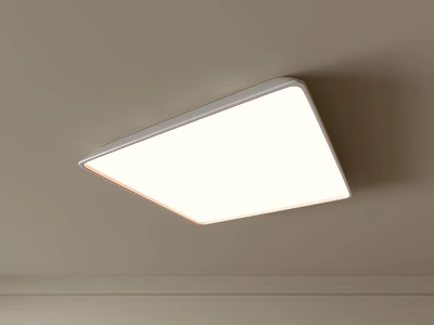Modern Square Ceiling Light With Bright White Illumination And Sleek Ceiling Mounted Design 3d model