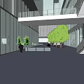 Modern Museum Building Featuring Concrete Exterior And Glass Structure Contemporary Design