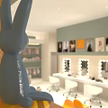 Modern Sal Plus Convenience Store Interior With Shelves And Checkout Counter