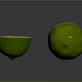Fresh Green Limes With One Sliced Showing Juicy Inner Flesh