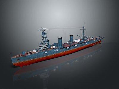 Modern Warship Ship Warship 3d model