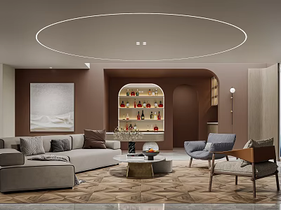 Modern AV Room Home AV Room 3d model