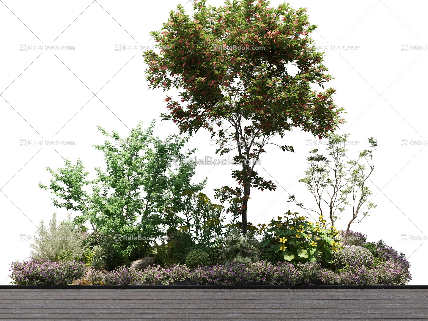 Modern Plants Plant Landscape Group 3d model