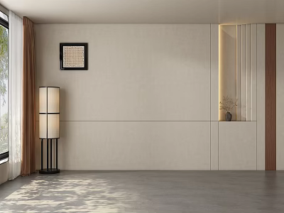Dining Room Tea Room Living Room Background Wall 3d model