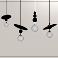 Modern chandelier combination 3d model