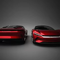 Red Sports Car With Sleek Aerodynamic Design And Modern Exterior Features