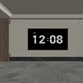 Modern TV Wall Design With Built-in TV Wooden Panels And LED Strip Lighting