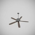 Modern Ceiling Air Conditioning Fan With Metal Blades And Sleek Design Structure