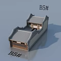 Various Ancient Architecture Models Featuring Traditional Roof Structures And Building Components 3d model