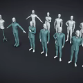 Male Model suit Men'suit Men's Model Hanger Male Model Window Model 3d model